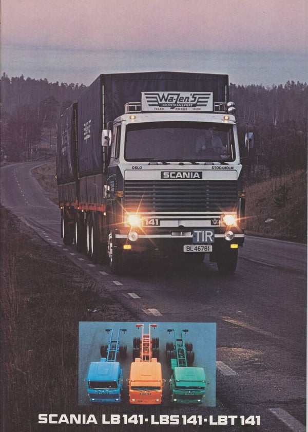 Scania LB/LBS/LBT 141 truck brochure, 20 pages, Dutch, 01/1977