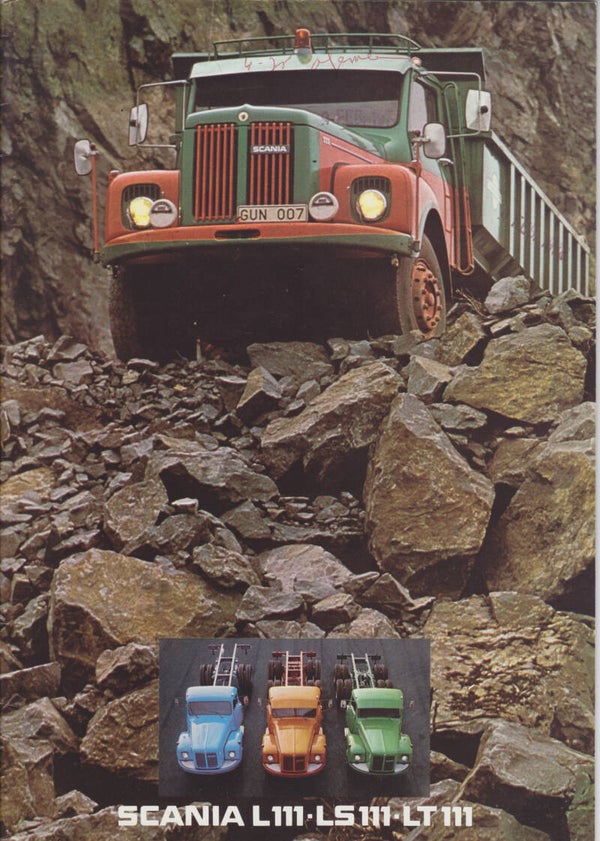 Scania L/LS/LT 111 truck brochure, 20 pages, Dutch, 04/1975