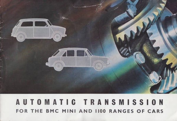 BMC Mini & 1100 Automatic gearbox brochure, 20 pages, English, 09/1965
