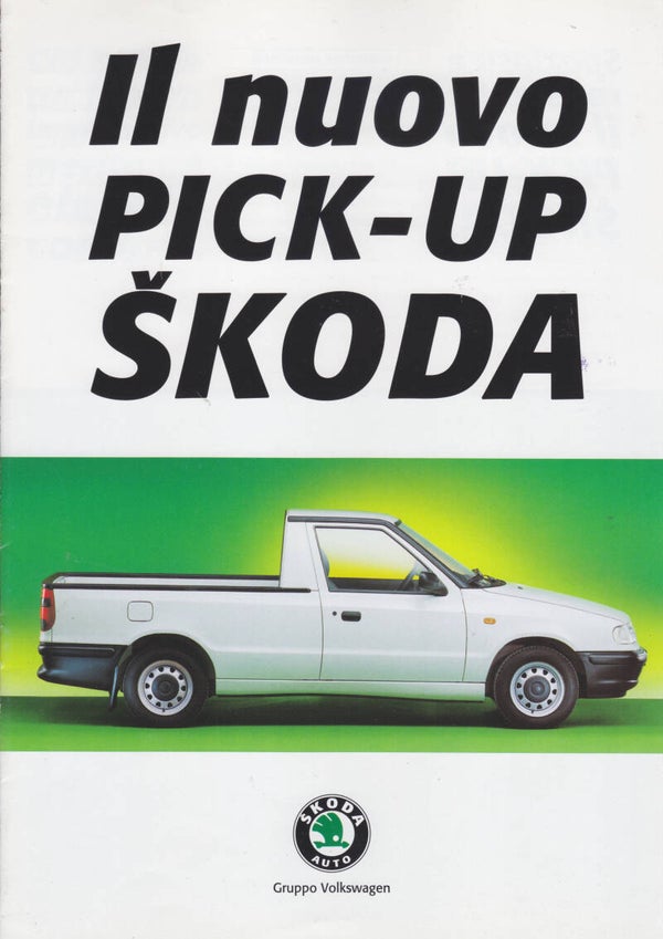 Skoda Pick-up brochure, 8 pages, Italy, 02/1996