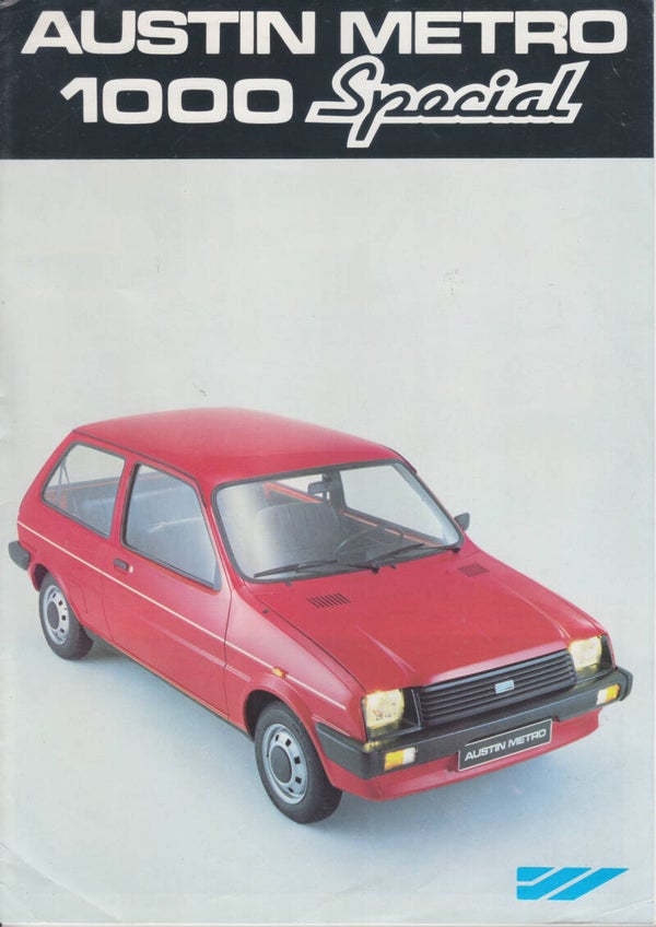 Austin Metro 1000 Special folder, 4 pages, Dutch, 1980s