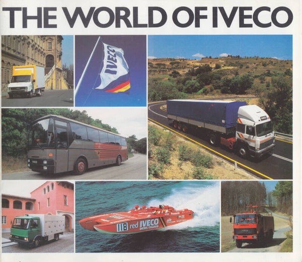 Iveco "the world of" trucks brochure, 24 pages, English,  07/1984