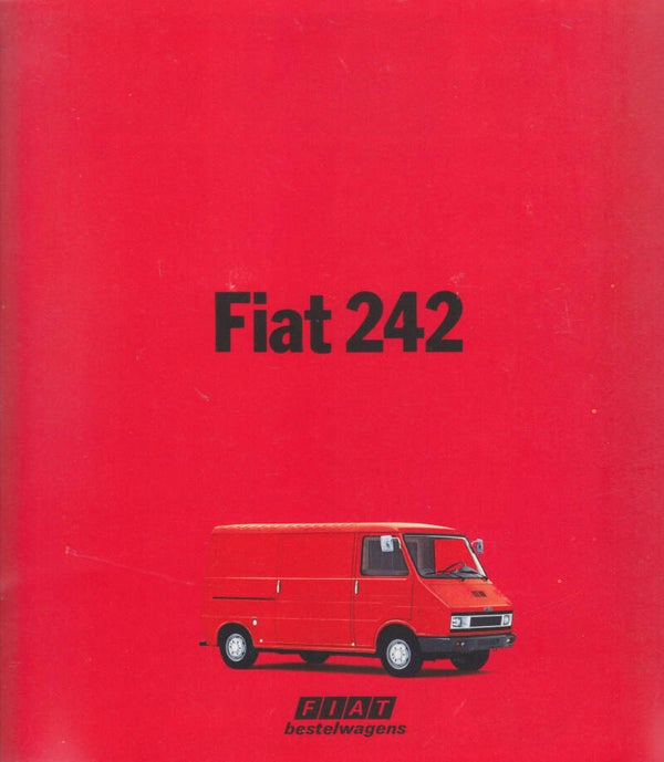 Fiat 242 Vans, square sales brochure, 28 pages, Dutch, 1/1979