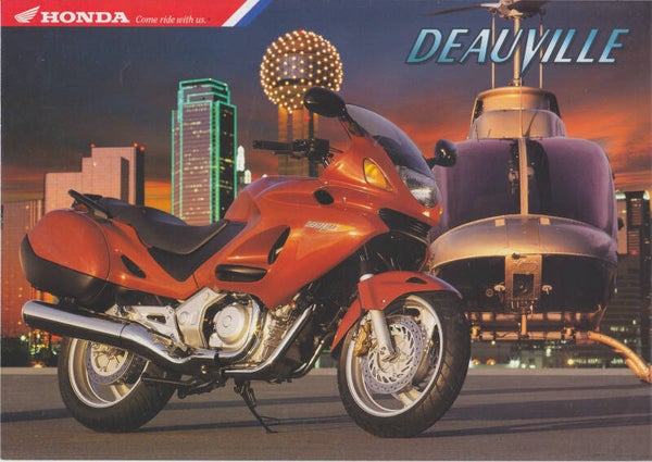 Honda Deauville motorcycle, sales folder, 6 pages, French, 12/1997