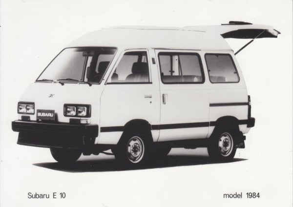 Subaru E-Series 10 Van, press photo, Dutch, 1984