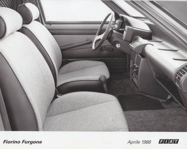 Fiat Fiorino Furgone interior, press photo, Italy, 4/1988