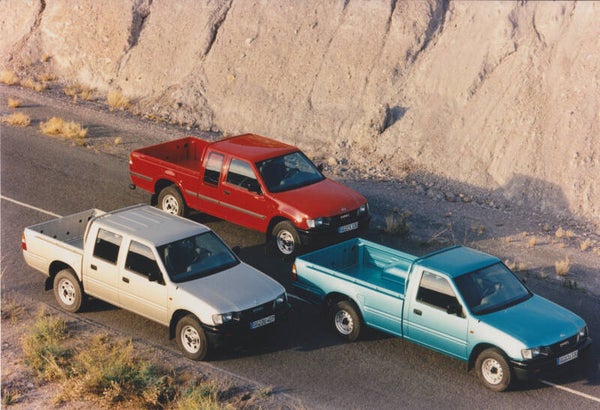 Opel Campo Pick-up range, press photo, Germany, 9/1997