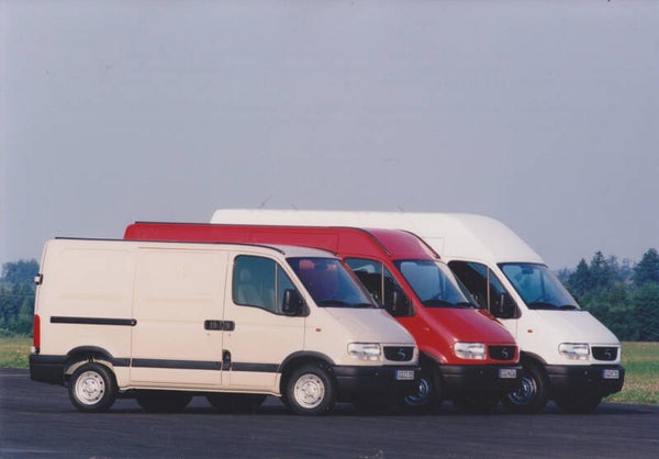 Opel Movano Vans range, press photo, Germany, 8/1998