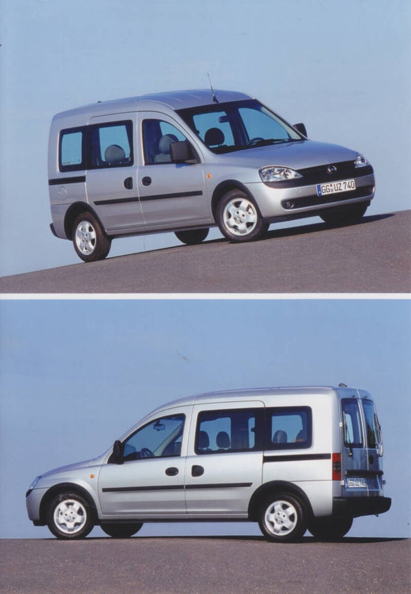 Opel Combo Tour, press photo, Germany, 8/2001