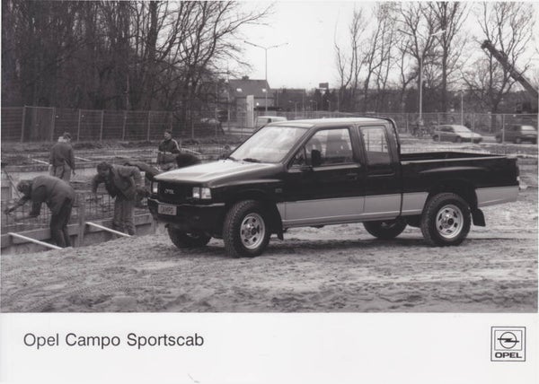 Opel Campo Sportscab Pick-up, press photo, Dutch, c1993