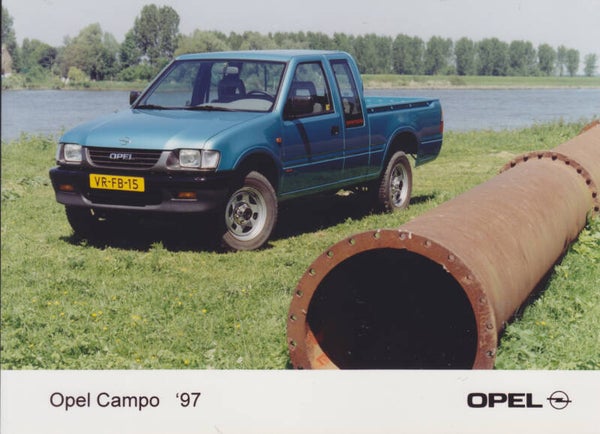 Opel Campo 4WD Pick-up, press photo, Dutch, 1997