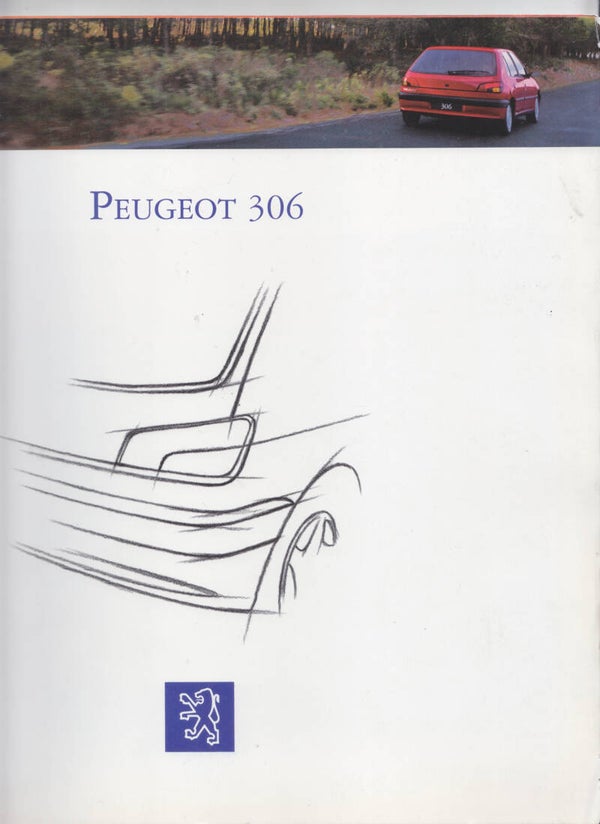 Peugeot 306, 32 pages + 4 separate folders, Dutch, 1993