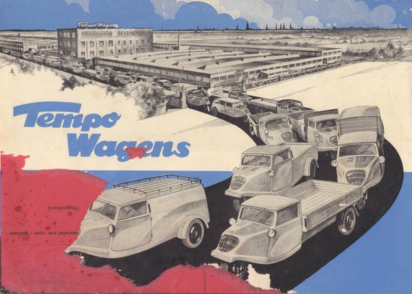 Tempo Resoluut/Atleet/Titan commercial vehicles, 8 pages, Dutch,  late 1930s