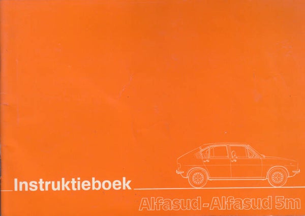 Alfa Romeo AlfaSud, owner's manual, 56 pages, Dutch, 11/1976