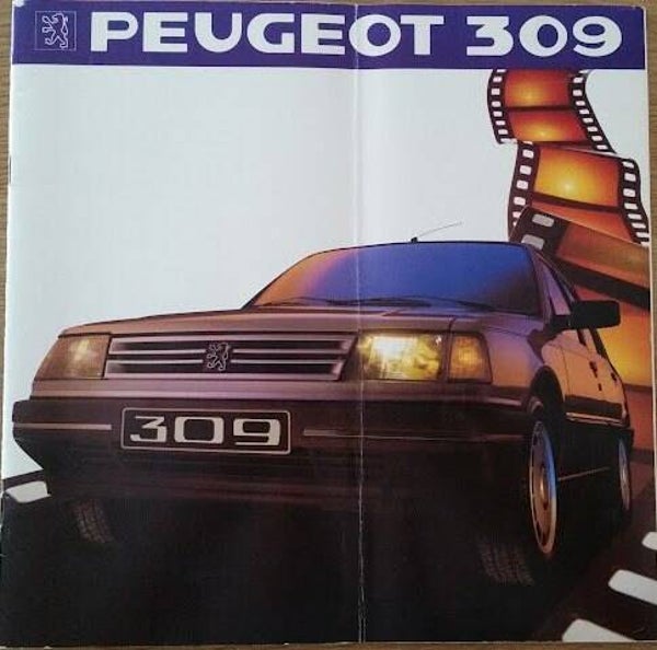 Peugeot 309, 34 square pages, Dutch, 1986