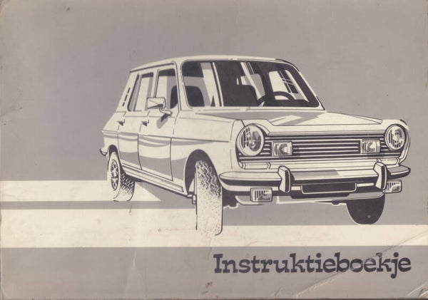 Simca 1100, owner's manual, 84 pages, Dutch, 6/1977