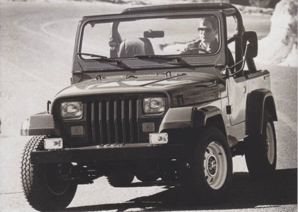 Jeep Wrangler, press photo, Swiss, 3/1986