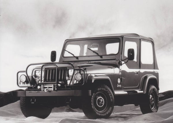 Jeep Wrangler, press photo, Swiss, 3/1987