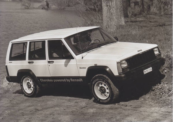 Jeep Cherokee by Renault, press photo, Swiss, 3/1986
