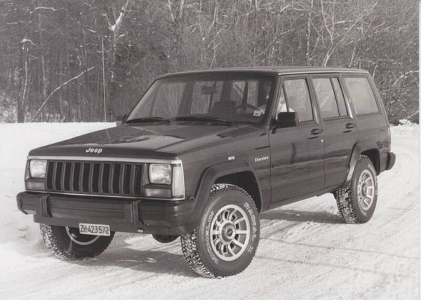 Jeep Cherokee Turbo Diesel, press photo, Swiss, 3/1987