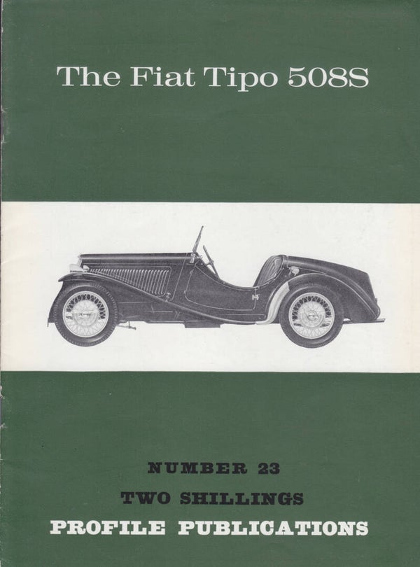 # 23 Profile - Fiat Tipo 508S, booklet, 12 pages, English, 1966