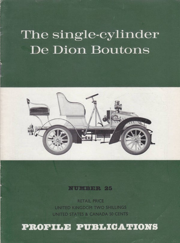 # 25 Profile - De Dion Bouton single-cylinder, booklet, 12 pages, English, 1966