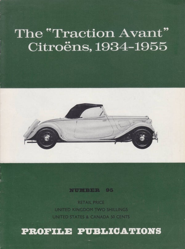 # 95 Citroën Traction Avant 1934-1955, booklet, 12 pages, English, 1967[?]