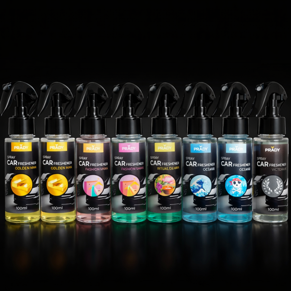 Désodorisants voiture en spray prady