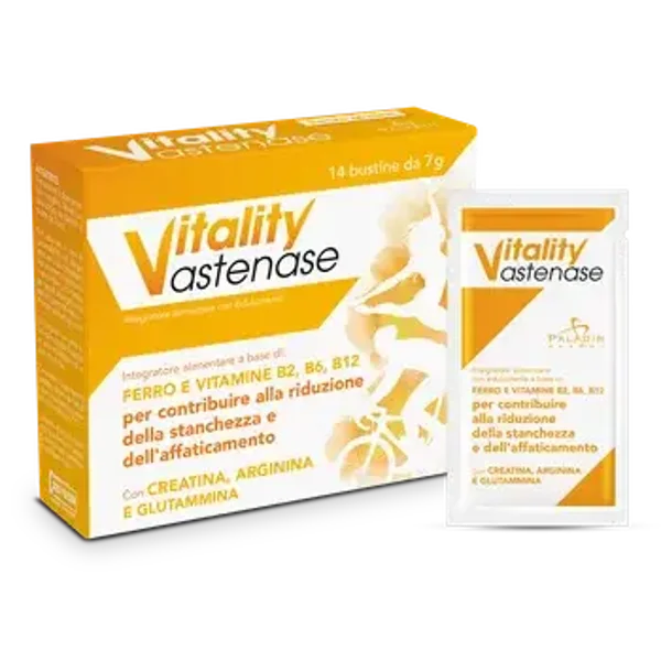 Paladin Pharma - VITALITY  ASTENASE NEW  integratore 14 bustine - energia