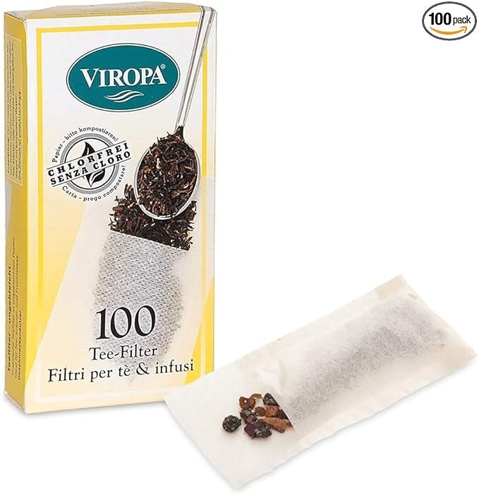 T-SAC - Filtri in carta per tè e infusi VIROPA - 100 filtri