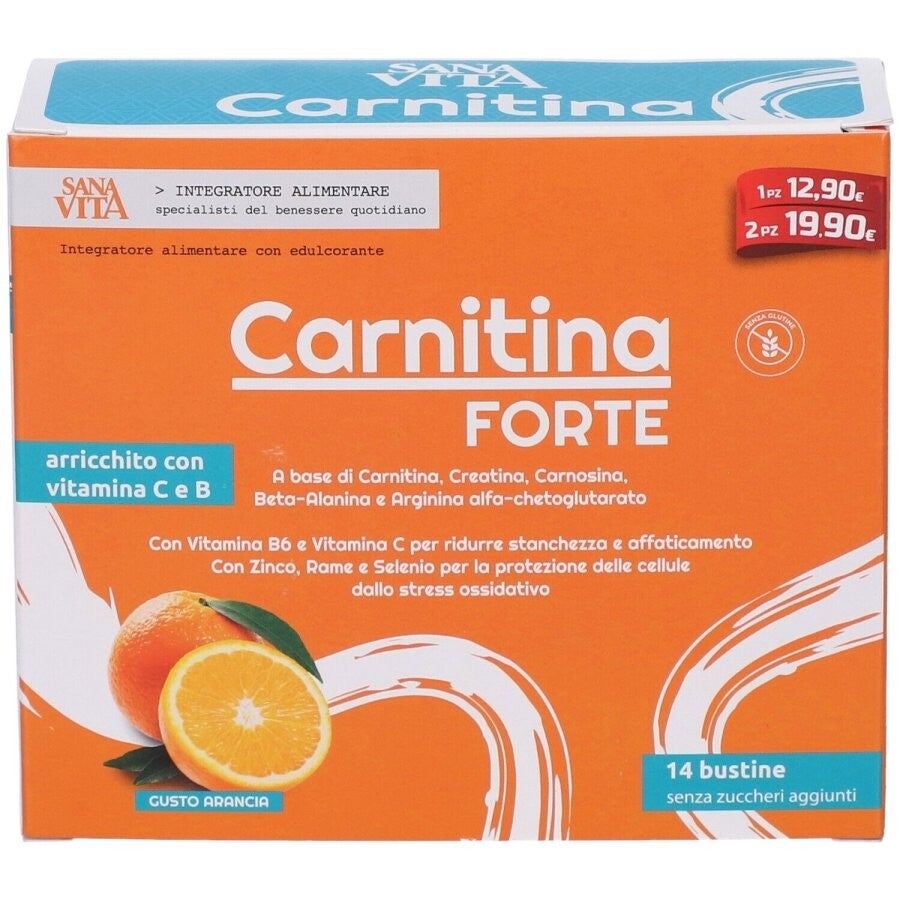 Sanavita, Carnitina Forte, 14 Bustine - PROMO