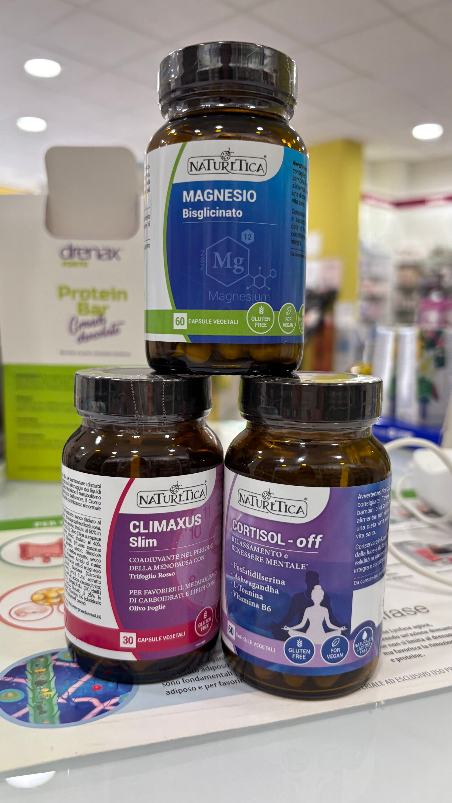 KIT Benessere in Menopausa- Magnesio bisglicinato + Cortisol Off + Climaxus slim