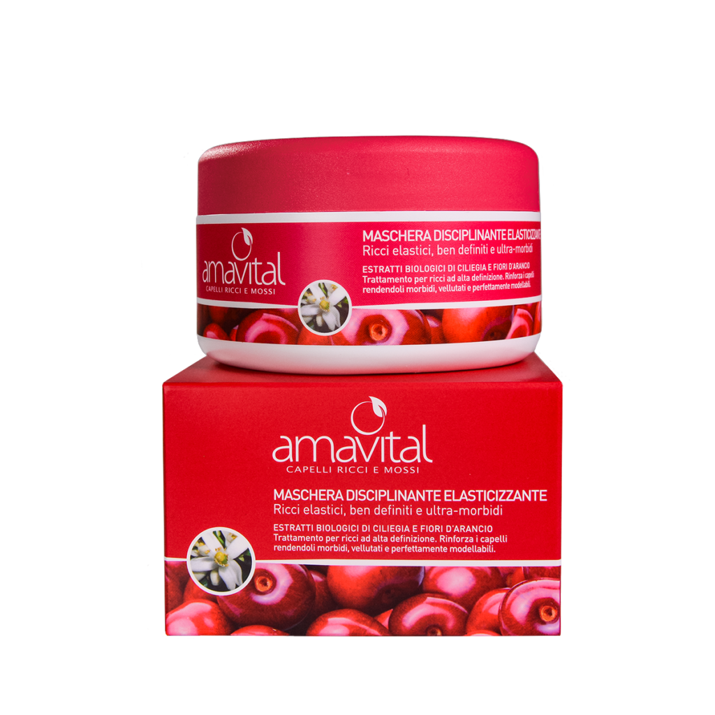 Amavital Maschera disciplinante ed elasticizzante - capelli ricci e mossi - 300 ml