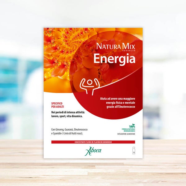 Aboca - Natura Mix Advanced Energia - Concentrato Fluido 10 Flaconcini