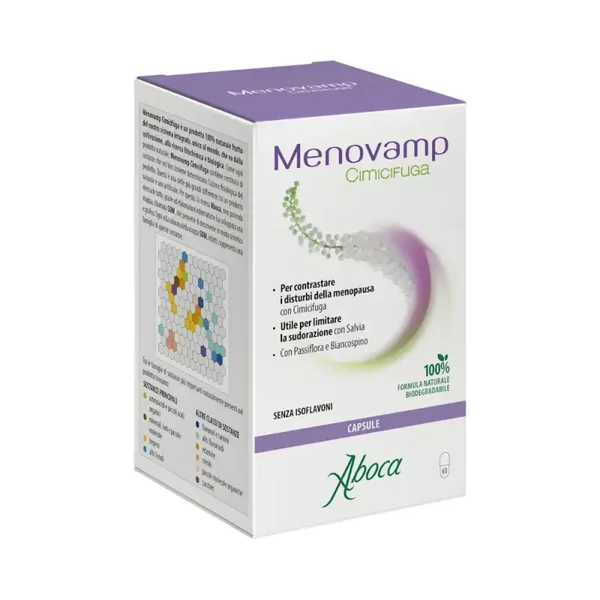 Aboca Menovamp Cimicifuga Integratore Sintomi Menopausa 60 Capsule