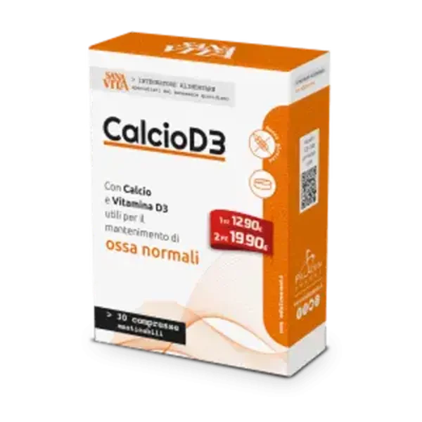 Sanavita - CALCIO D3 - 30 compresse masticabili - PROMO
