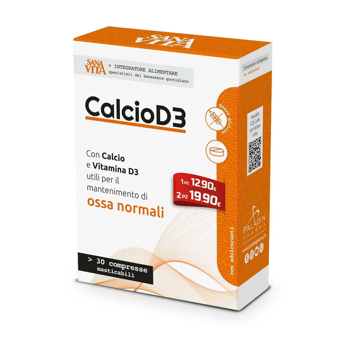Sanavita - CALCIO D3 - 30 compresse masticabili