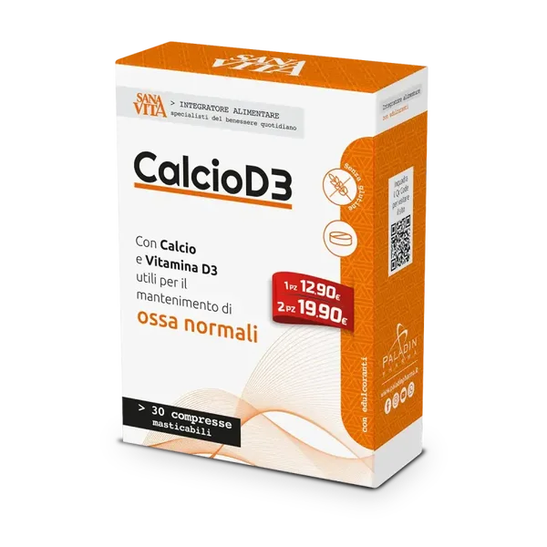 Sanavita - CALCIO D3 - 30 compresse masticabili