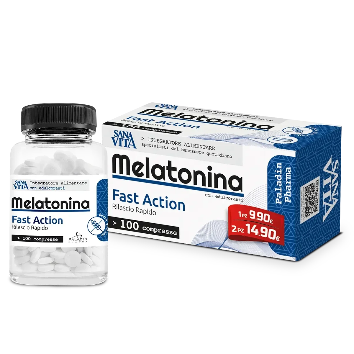 Sanavita - MELATONINA FAST ACTION  100 compresse