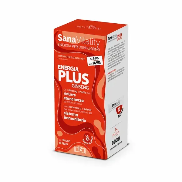 Sanavita Energia Plus Ginseng 12 stick pack PROMO
