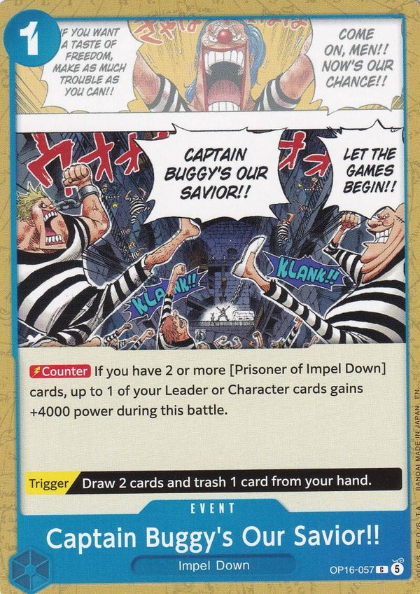 Nr.OP16-057 Captain Buggy´s Our Savior!!