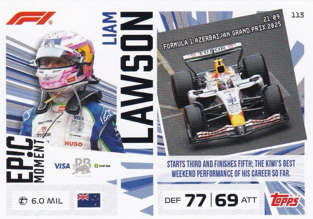 Nr.113 Liam Lawson