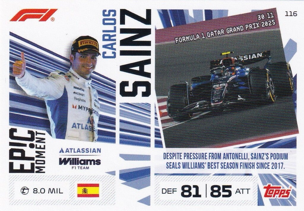 Nr.116 Carlos Sainz
