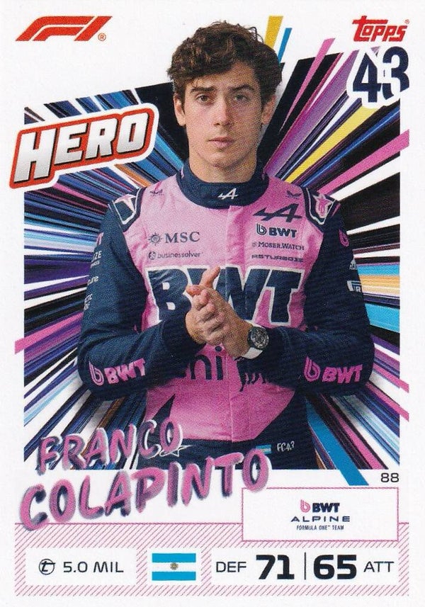Nr.88 Franco Colapinto - Hero