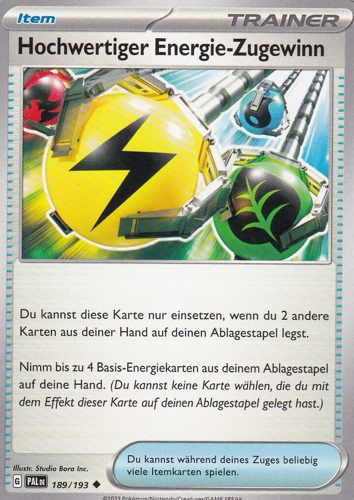 Hochwertiger Energie Zugewinn 189/193 deutsch