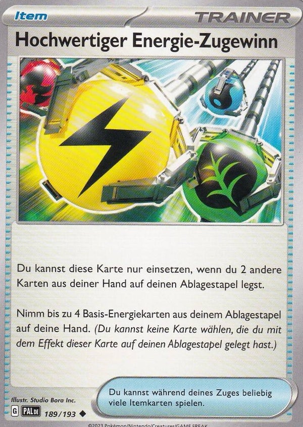 Hochwertiger Energie Zugewinn 189/193 deutsch
