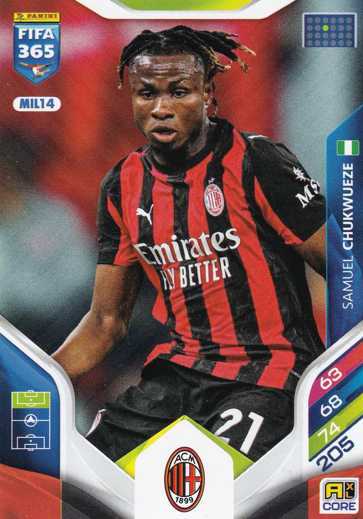 Nr.MIL14 Samuel Chukwueze