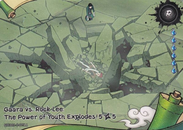 NREA01-R-009L1  Gaara vs. Rock Lee: The Power of Youth Explodes! 5/5