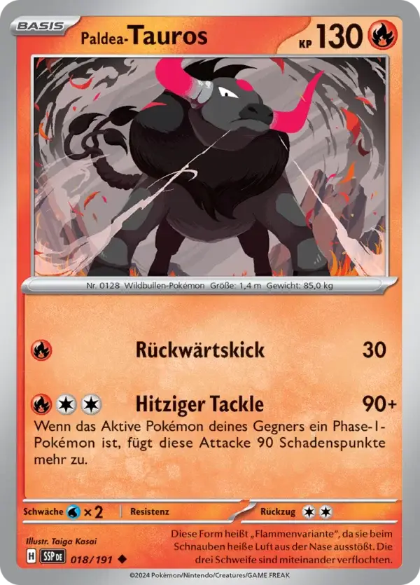 Paldea-Tauros 018/191 deutsch