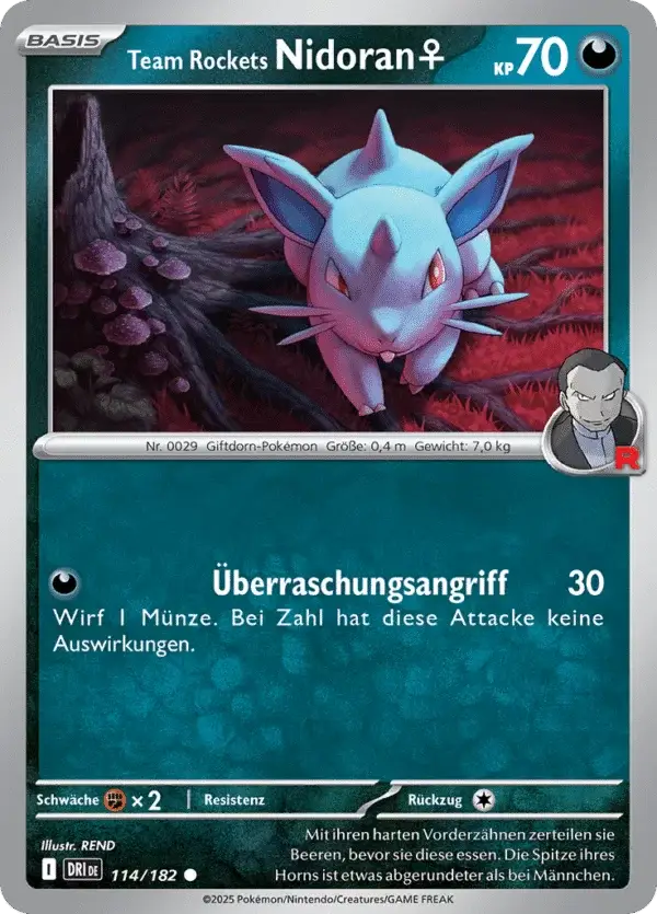 Team Rockets Nidoran 114/182 deutsch